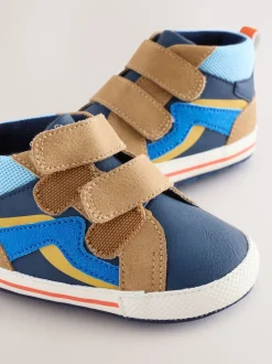 Bleu - Baskets Bébé à fermeture par contact (0-2mois)