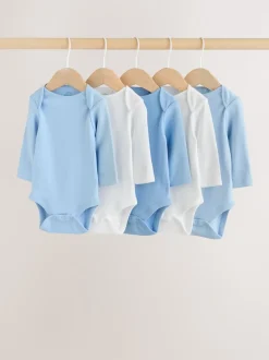 Bleu - Bodys à manches longues pour bébés