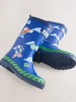 Bleu - Bottes en caoutchouc Sonic