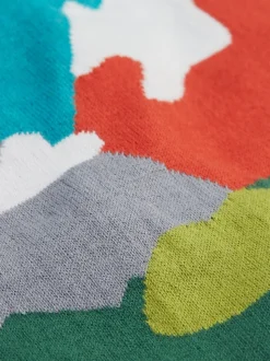 Bleu - Cardigan Frugi Reva en maille