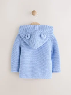 Bleu - Cardigan tricoté pour bébé (0mths-2yrs)