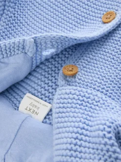 Bleu - Cardigan tricoté pour bébé (0mths-2yrs)