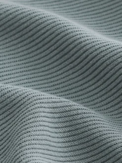 Bleu - Cardigan zippé (3mths-7yrs)