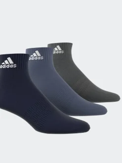 Bleu - Chaussettes 3 Lot Vêtements de sport rembourrées à la cheville adidas
