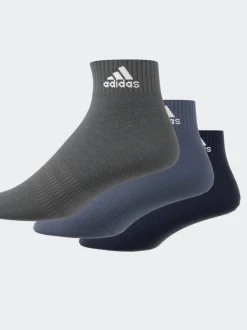 Bleu - Chaussettes 3 Lot Vêtements de sport rembourrées à la cheville adidas