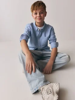 Bleu - Chemise Oxford Superdry