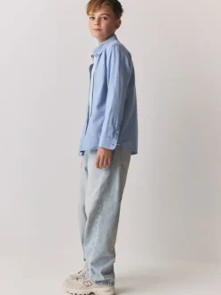 Bleu - Chemise Oxford Superdry