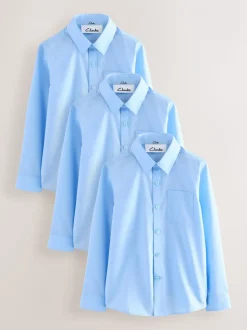 Bleu - Clarks Lot de 3 chemises d’école à manches longues