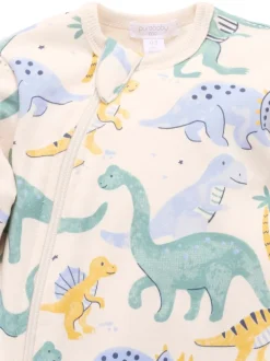 Bleu - Combinaison de nuit Purebaby à manches rembourrées