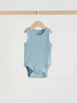 Bleu - Combinaisons pour bébés avec gilet 5 Pack