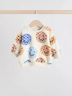 Bleu à damiers - Ensemble Bébé haut en polaire et Survêtement (0mois-2ans)