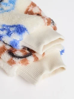 Bleu à damiers - Ensemble Bébé haut en polaire et Survêtement (0mois-2ans)