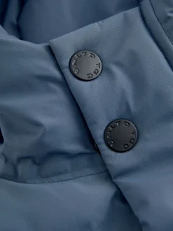 Bleu - Doudoune imperméable à Gamme longue doublée de polaire (3-17ans)