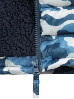 Bleu - Doudoune Mountain Warehouse Seasons imperméable doublée de fausse fourrure