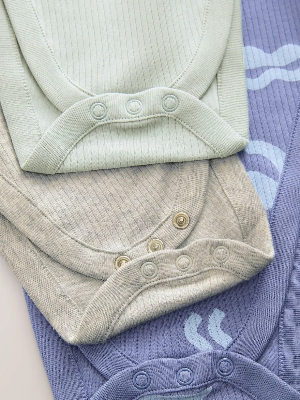 Bleu - Dysplasie Hip Bébé Manches longues Body 3 Lot