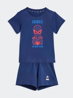 Bleu - Ensemble adidas Marvel Spider-Man haut et Shorts bébé