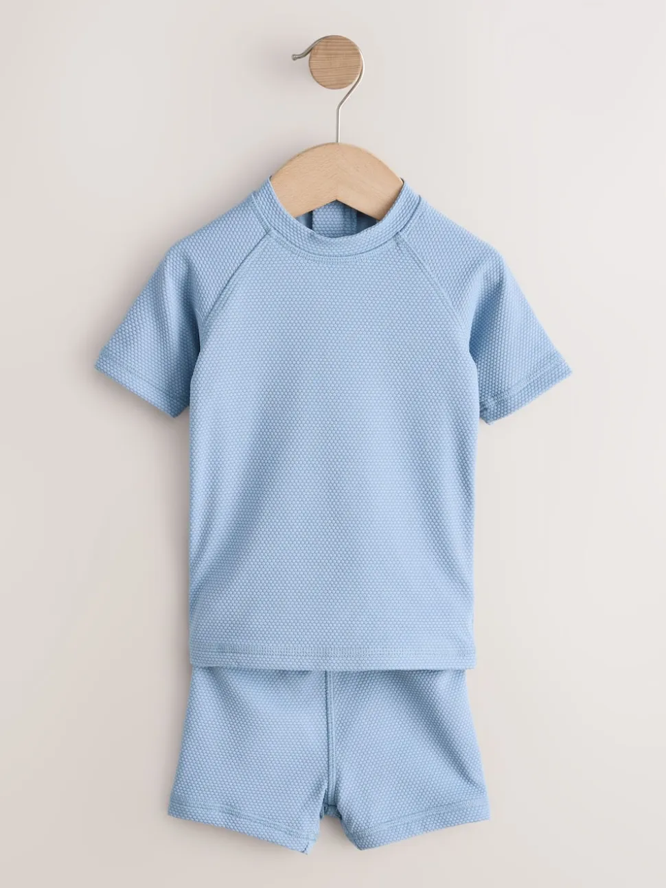 Bleu - Ensemble de bain texturé (3mois-7ans)