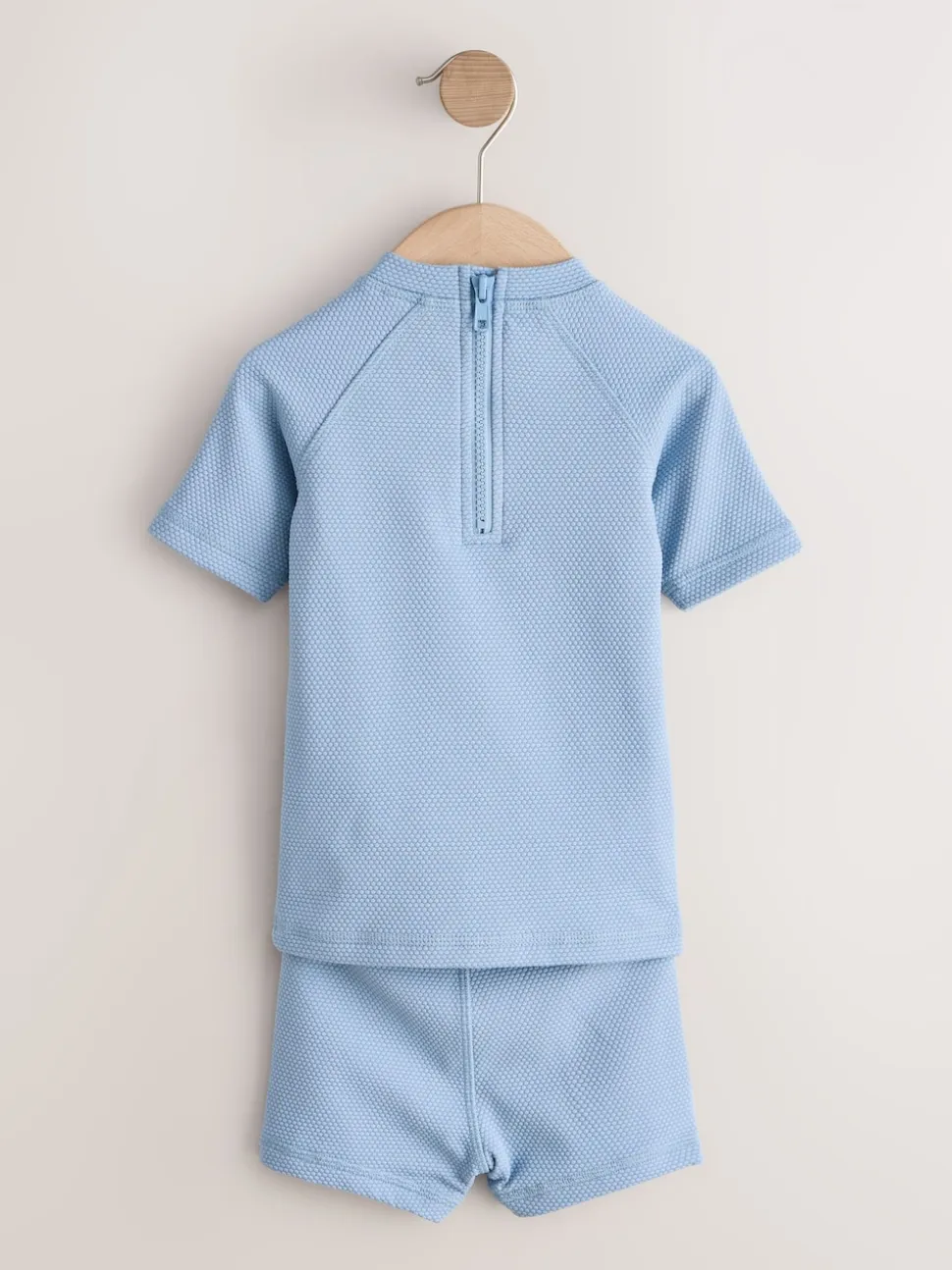 Bleu - Ensemble de bain texturé (3mois-7ans)