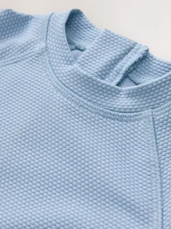 Bleu - Ensemble de bain texturé (3mois-7ans)