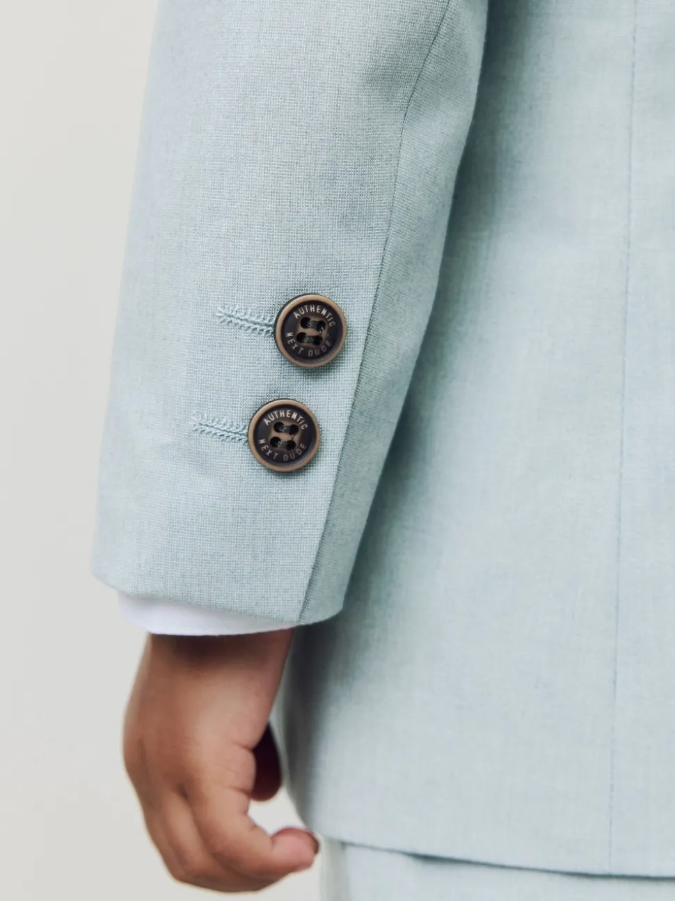 Bleu - Ensemble pantalon blazer et nœud papillon (3mois à9ans)