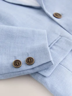 Bleu - Ensemble pantalon blazer et nœud papillon (3mois à9ans)