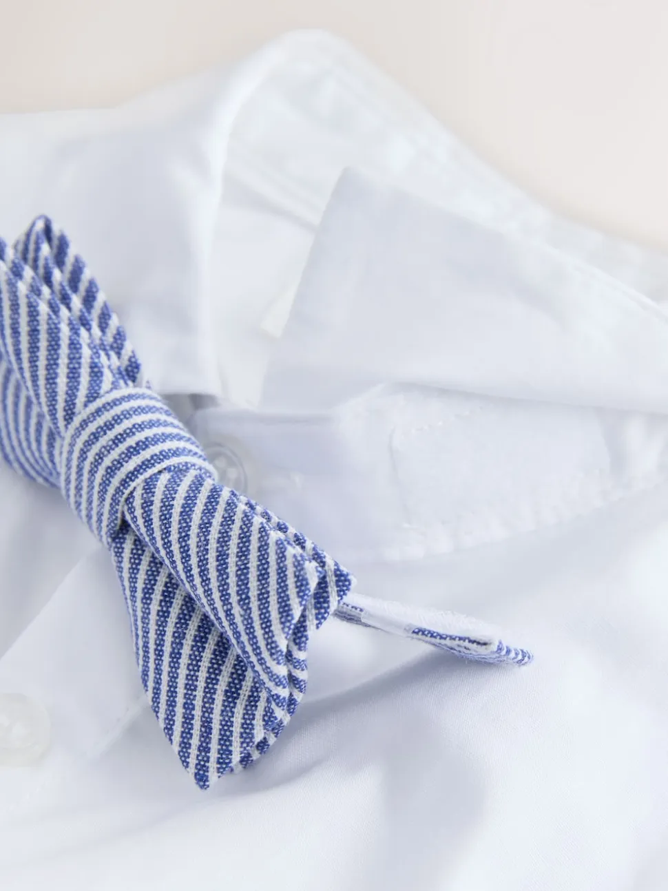 Bleu - Ensemble pantalon blazer et nœud papillon (3mois à9ans)