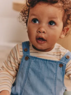 Bleu - Ensemble salopette et body en jean bébé (0 mois-2 ans)