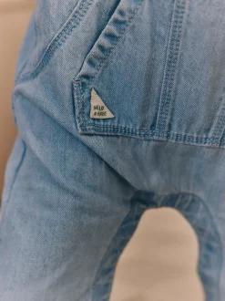 Bleu - Ensemble salopette et body en jean bébé (0 mois-2 ans)