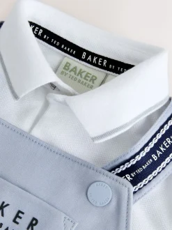 Bleu - Ensemble salopette et polo Baker by Ted Baker