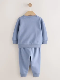 Bleu - Ensemble sweat-shirt et jogging (3mois-7ans)