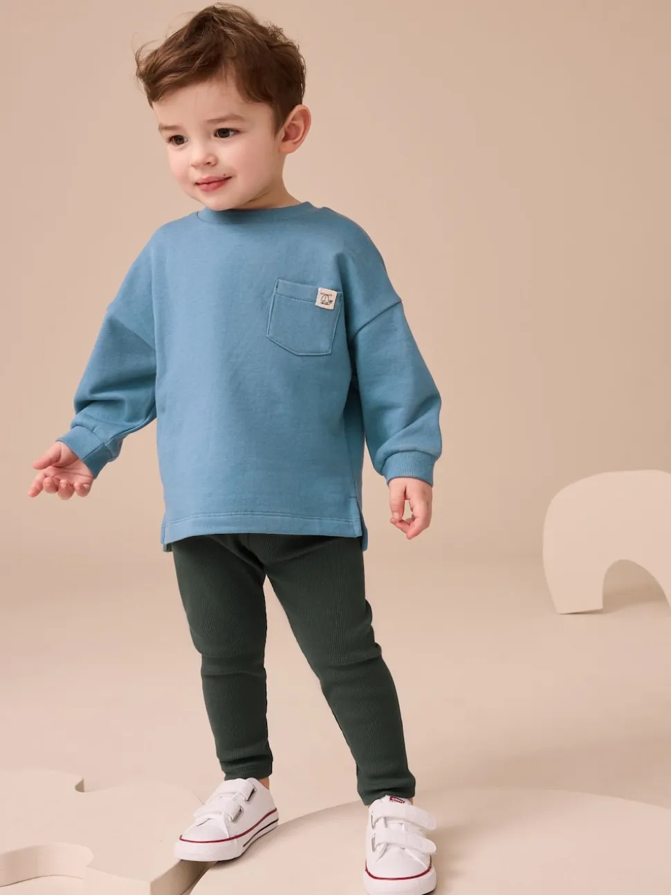 Bleu - Ensemble Top et Leggings à manches longues (3mths-7yrs)