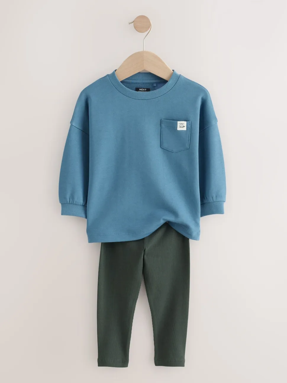 Bleu - Ensemble Top et Leggings à manches longues (3mths-7yrs)