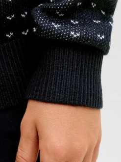 Bleu - JACK & JONES JUNIOR Pulls fantaisie de Noël