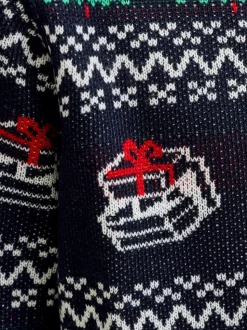 Bleu - JACK & JONES JUNIOR Pulls fantaisie de Noël
