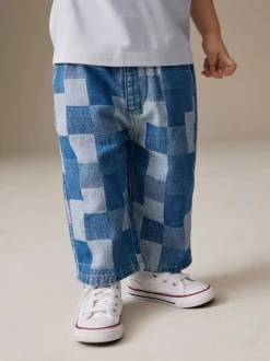 Bleu - Jeans à jambe large (3mths-7yrs)