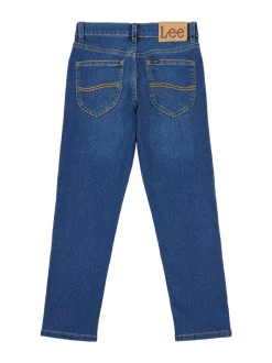 Bleu - Jeans droite Daren coupe stretch Lee