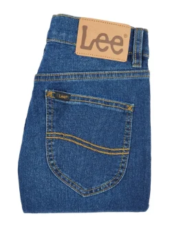 Bleu - Jeans droite Daren coupe stretch Lee