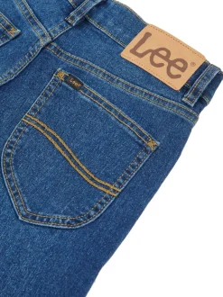 Bleu - Jeans droite Daren coupe stretch Lee