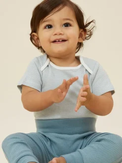 Bleu - Jogging côtelé confortable MORI