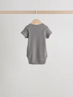 Bleu - Lot de 5 bodies bébé à manches courtes