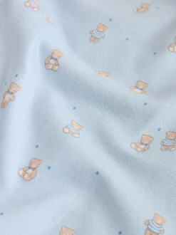 Bleu - Lot de 5 bodys pour bébé motif ours