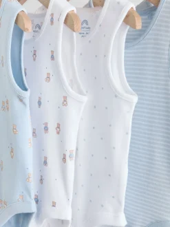 Bleu - Lot de 5 bodys pour bébé motif ours
