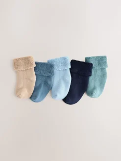 Bleu - Lot de 5 paires de chaussettes bébé (0mois à2ans)