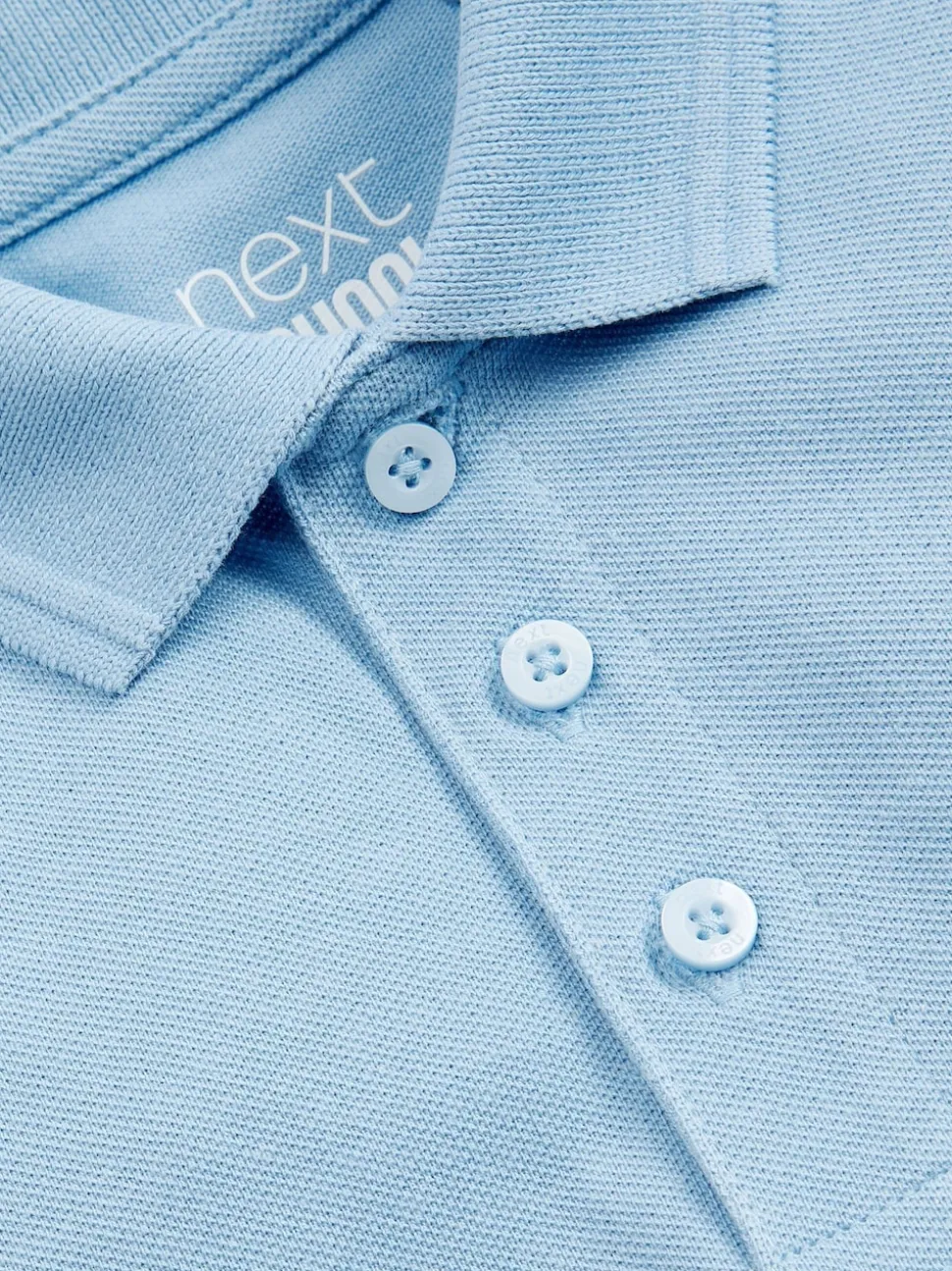 Bleu - Lot de 5 polos en coton à manches courtes pour l'école (3-16ans)