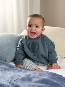 Bleu - Mamas & Papas ensemble sweat et legging bleu