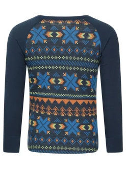 Bleu - Mountain Warehouse Ensemble de base en jacquard mérinos