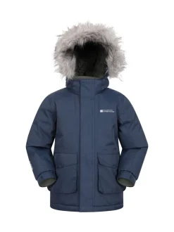 Bleu - Mountain Warehouse Kids Ranger Plain Water Resistant Veste