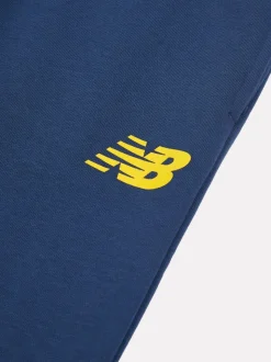 Bleu - New Balance French terry Ensemble sweat à capuche et joggings zippé à logo empilé