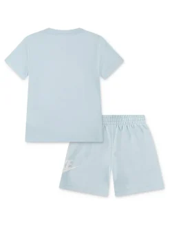 Bleu - Nike ensemble t-shirt et short Little Kids Club