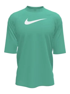 Bleu - Nike Sun Safe Hydroguard Manches courtes Rash Vest